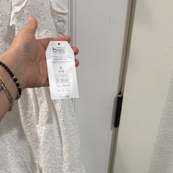 White Ruffled Dress - Picture 5 of 8